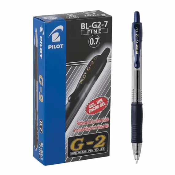 PILOT G-2 Gel Ink Pen 0.7mm Dark Blue (12 pcs/box)