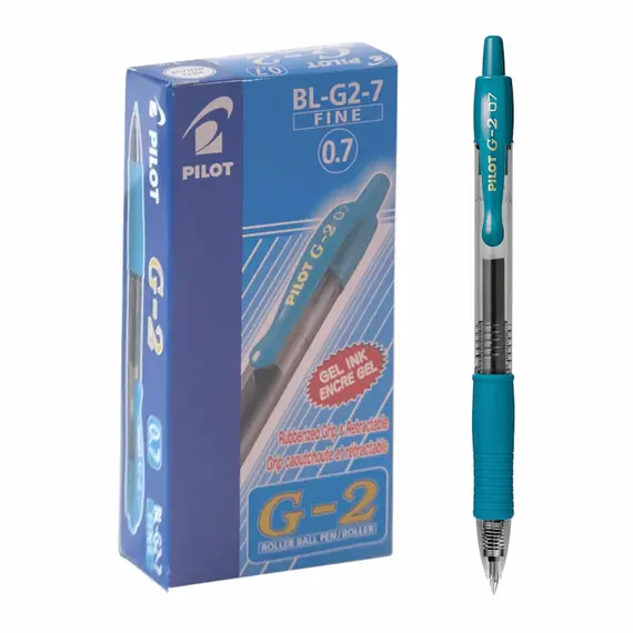PILOT G-2 Gel Ink Pen 0.7mm Sky Blue (12 pcs/box)