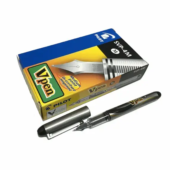 PILOT V.Pen Feather Pen Black (12 pcs/box)