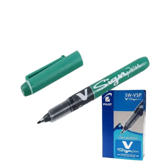 Pilot V Sign Pen (12 pcs / Box) Green