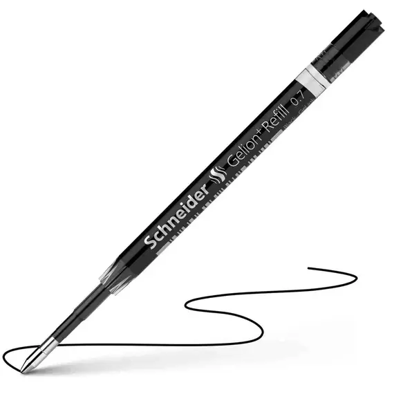 شنايدر جليون غيار قلم حبر جل 0.7mm أسود (10 حبة/علبة)