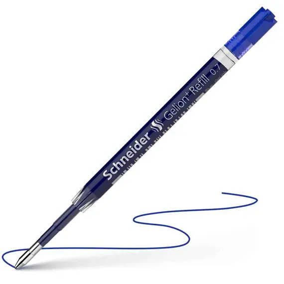 شنايدر جليون غيار قلم حبر جل 0.7mm أزرق (10 حبة/علبة)