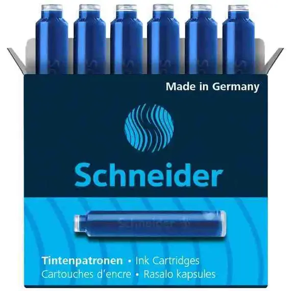 SCHNEIDER Ink Cartridge 660 Erasable   Royal Blue 6 pcs/box