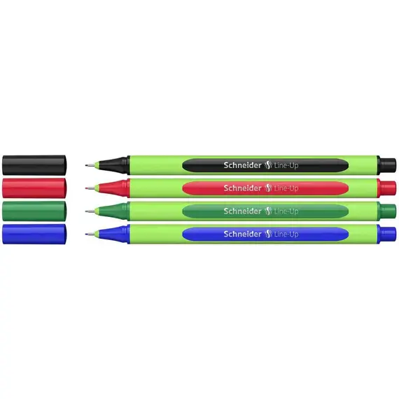 SCHNEIDER Line-Up Fineliner Pen 0.4mm  4 Colors (20 pcs/box)