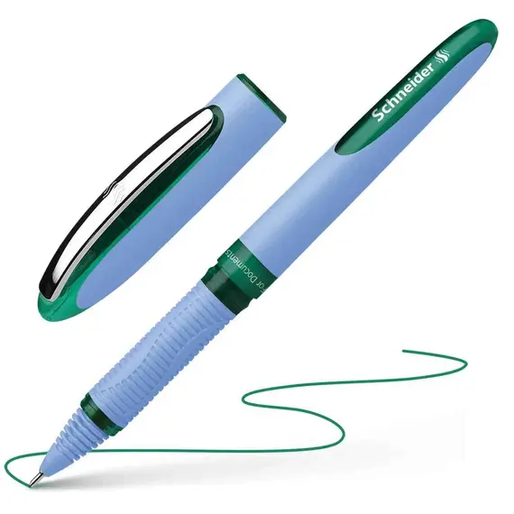 SCHNEIDER One Hybrid N Rollerball Pen 0.5mm Green (10 pcs/box)
