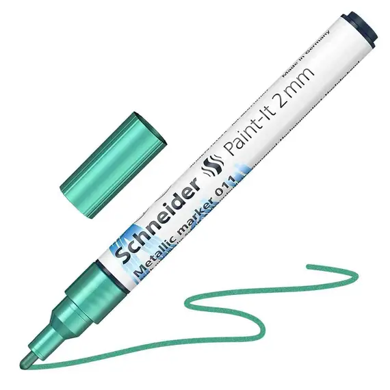 SCHNEIDER  Paint-It 011 Metallic Marker  2mm Green Metallic 5 pcs/box