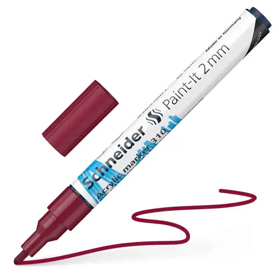 SCHNEIDER Paint-It 310 Acrylic Marker  2mm Burgundy 5 pcs/box