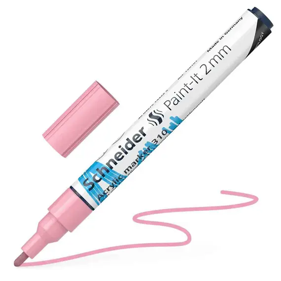 SCHNEIDER Paint-It 310 Acrylic Marker  2mm Pink Pastel 5 pcs/box