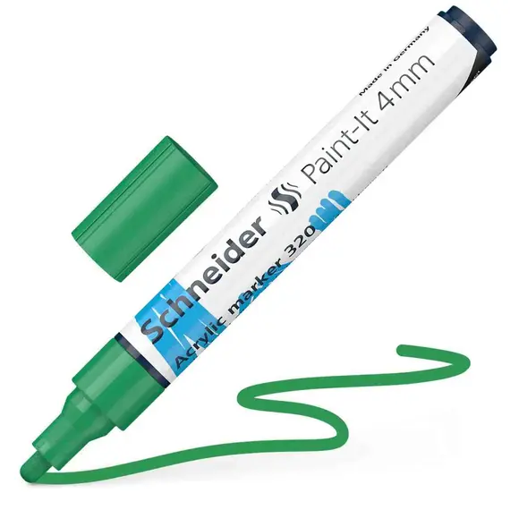 شنايدر بينت-إت 320 اكريلك ماركر 4mm  أخضر (5 حبة/علبة)