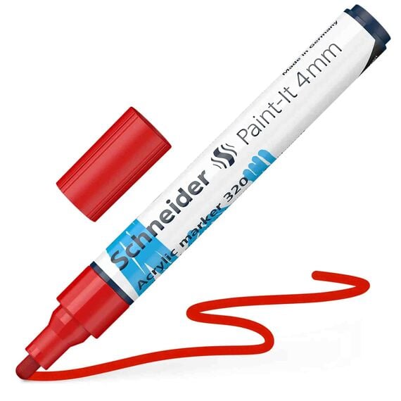 SCHNEIDER Paint-It 320 Acrylic Marker  4mm Red 5 pcs/box