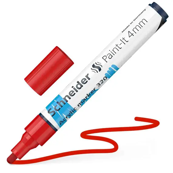 SCHNEIDER Paint-It 320 Acrylic Marker  4mm Red 5 pcs/box