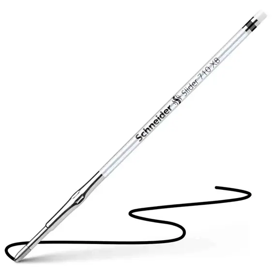 شنايدر سلايدر 710 غيار قلم بولبوينت سن عريض أسود  (100 حبة/علبة)