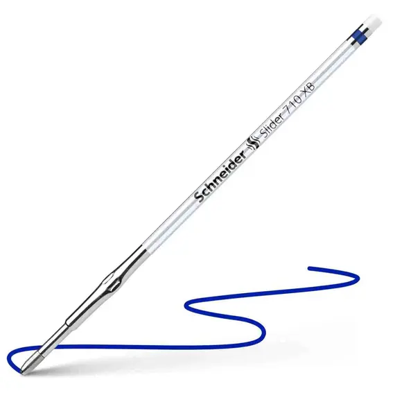 شنايدر سلايدر 710 غيار قلم بولبوينت سن عريض أزرق (100 حبة/علبة)