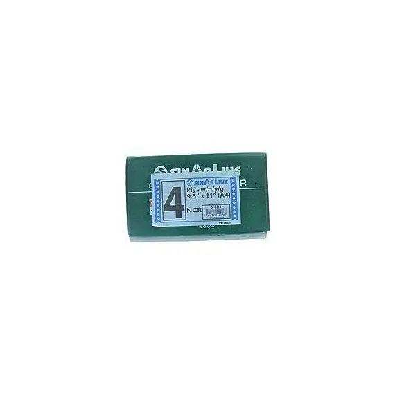 Computer Paper Size: 9.5" x 11", 4-Ply Plain (White X4) - NCR (500 Sheets/Box)