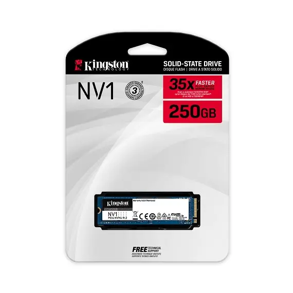 محرك أقراص صلب كينجستون  SSD داخلي NV1 سعة 250 جيجابايت