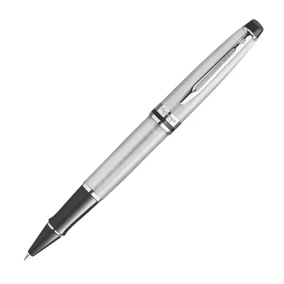 WATERMAN Expert Rollerball Pen Stainless Steel Chrome Trim