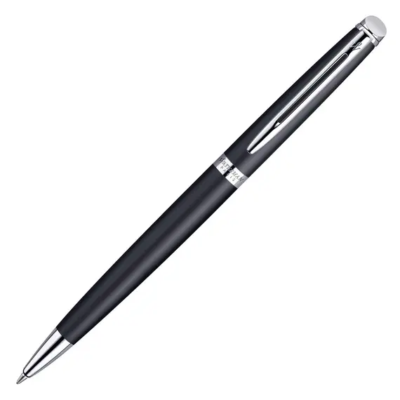 WATERMAN Hemisphere Ballpoint Pen Matte Black Chrome Trim