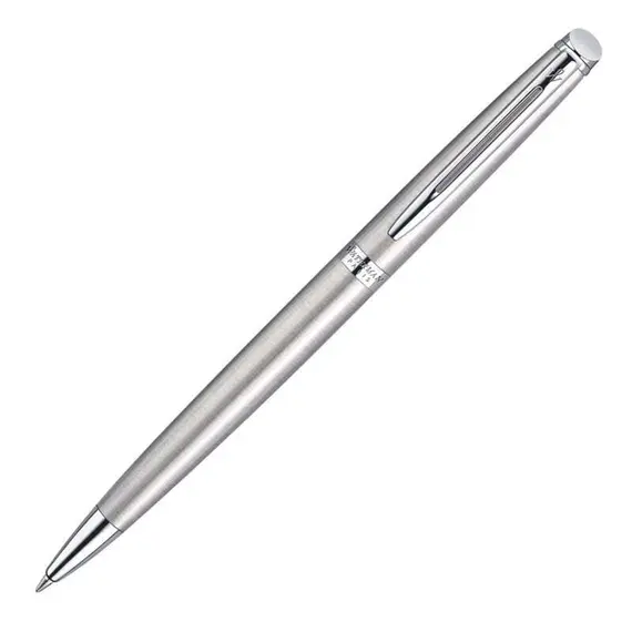 WATERMAN Hemisphere Ballpoint Pen Stainless Steel Chrome Trim