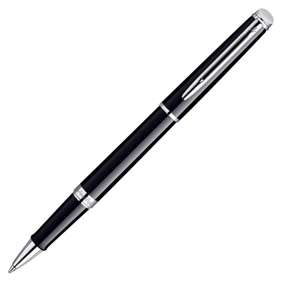 WATERMAN Hemisphere Rollerball Pen Black Chrome Trim
