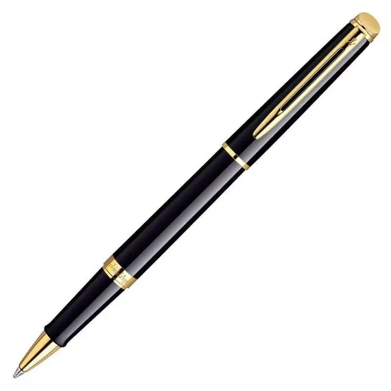 WATERMAN Hemisphere Rollerball Pen Mars Black Gold Trim