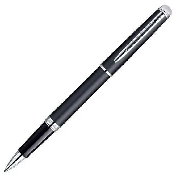 WATERMAN Hemisphere Rollerball Pen Matte Black Chrome Trim