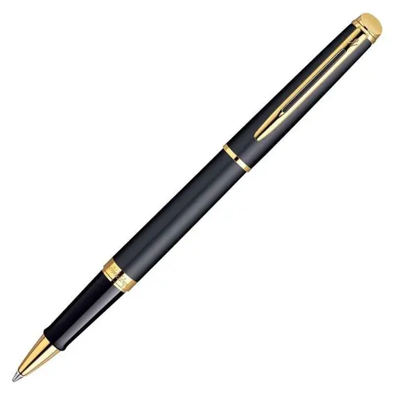 WATERMAN Hemisphere Rollerball Pen Matte Black Gold Trim