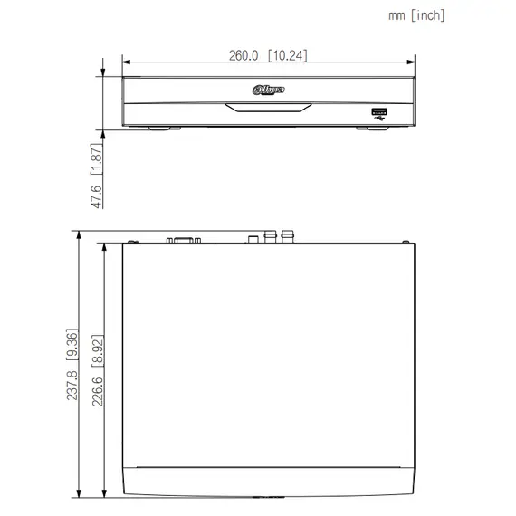 8 ميجا بكسل داهوا جهاز تسجيل 4 مدخل 1 هارد ديسك