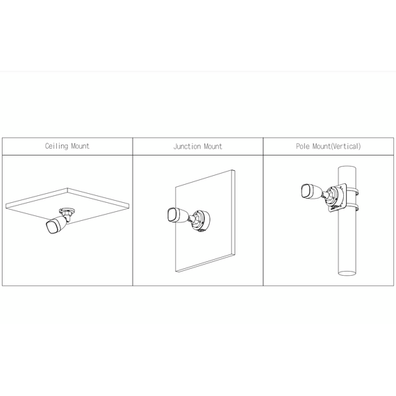 8 ميجا بكسل داهوا كاميرا خارجية رؤية ليلية 40م عدسة 3.6مم