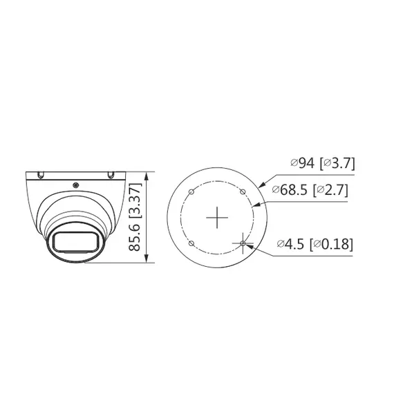 5MP Dahua Network Camera Indoor IR30m FL3.6mm, 3 image