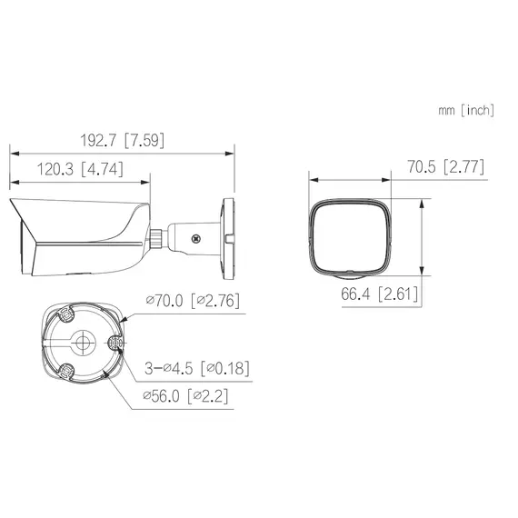 5MP Dahua Network Camera Outdoor IR40m FL3.6mm, 4 image