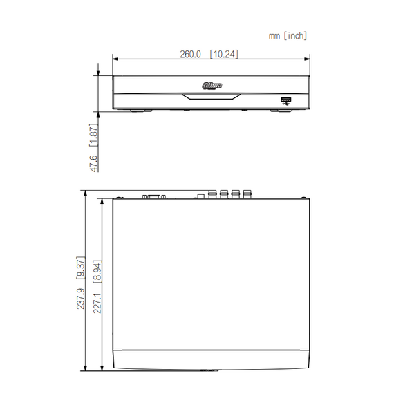 8MP Dahua HDCVI XVR 8 channels DVR 4K 1HDD