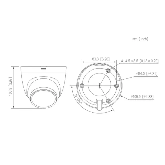 8MP Dahua Network Camera Indoor IR30m FL3.6mm, 3 image