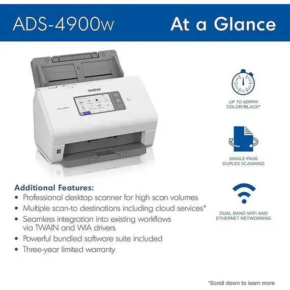 Brother Scanner ADS-4900W