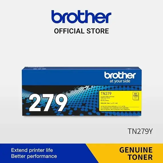 برازر TN279 حبر ليزر اصفر اصلي (TN279Y) برازر TN279 حبر ليزر اصفر اصلي (TN279Y)