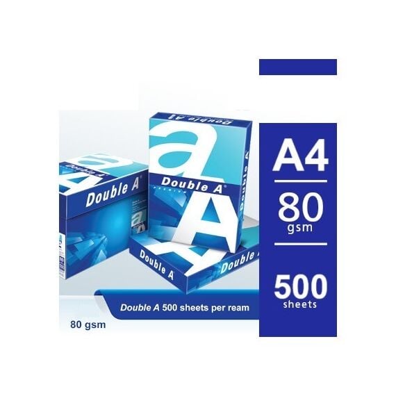 Double A Multi-Use Paper Premium 80gsm A4 (500 Sheet/ream)