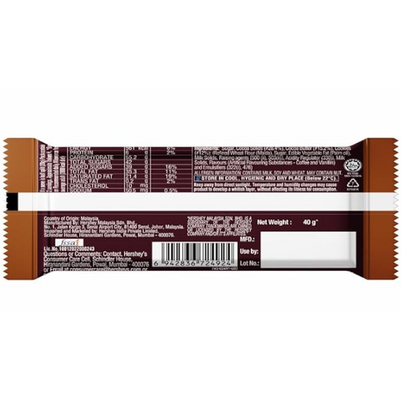 HERSHEY'S DARK CHOCOLATE COFFEE BAR 24x40G