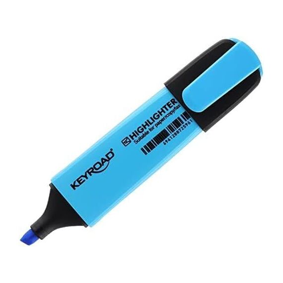 قلم تظليل، كيرود، راس مشطوف 1-5 مل، ازرق ,12 حبة/علبة