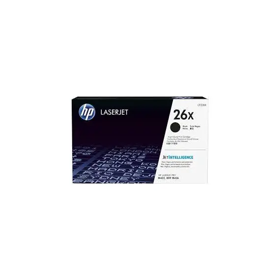 HP 26X High Yield Black Original LaserJet Toner Cartridge (CF226X)