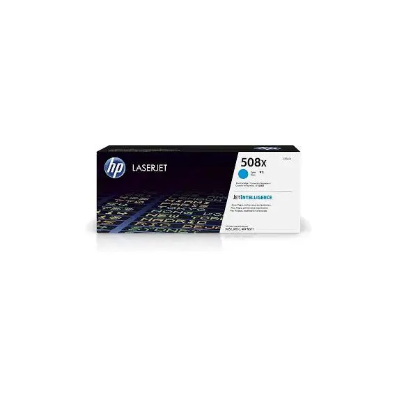 خرطوشة حبر سماوي HP 508X عالي الإنتاجية لطابعة ليزر جيت أصلي (CF361X)