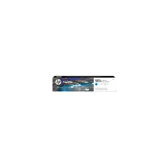 خرطوشة HP 981X الأزرق السماوي علي الإنتاجية PageWide (L0R09A)