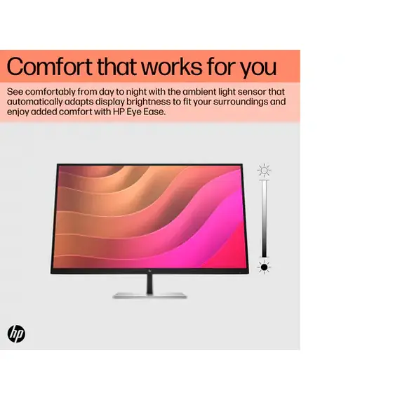 شاشة HP بدقة فائقة مقاس 32 بوصة E32k G5 4K USB-C IPS  (6N4D6AA)