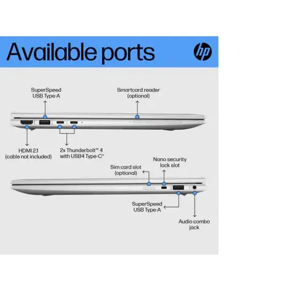 HP EliteBook 840 G10 Business Laptop – 14" Intel i7-1365U, 16GB RAM, 512GB SSD