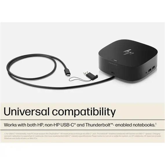 HP USB-C Dock G5 - Universal USB-C Docking Station (5TW10AA) HP USB-C Dock G5 - Universal USB-C Docking Station (5TW10AA)