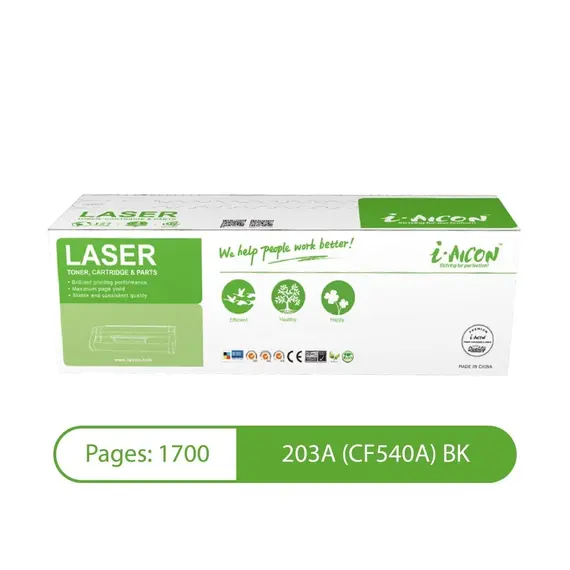 ​i-Aicon Compatible Laser Toner Black (HP CF540A|203A / CF400A|201A / Canon 054/045)