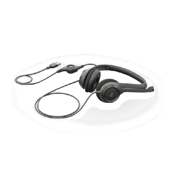 Logitech H390 wired headset (Black)