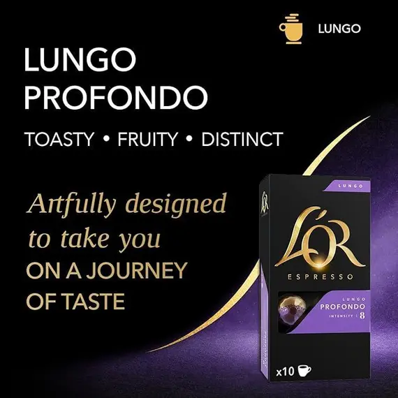 L'OR Coffee CAPSULES LUNGO PROFONDO UTZ 10 X 10