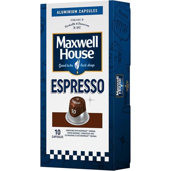 ماكسويل هاوس كبسولات إسبرسو 10 كبسولات (10 × 10 عبوات)