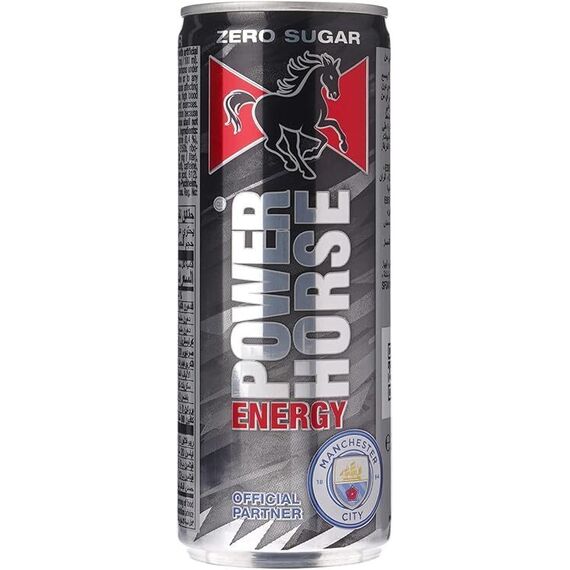 مشروب الطاقة باور هورس زيرو شوجر - 4 علب × 250 مل