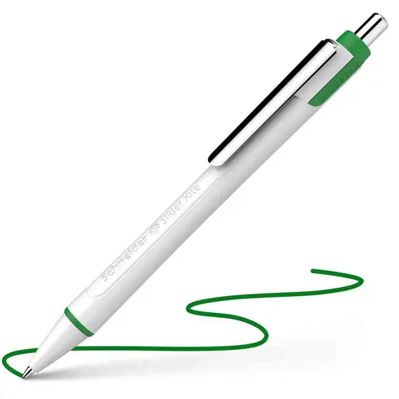 شنايدر سلايدر اكسايت قلم بولبوينت سن عريض أخضر(10 حبة/علبة)