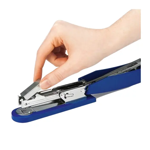 دباسة NOVUS B2، زرقاء، سعة 15 ورقة، دباسة مكتبية